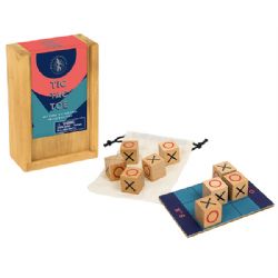 JEU TIC TAC TOE - BOÎTE EN BOIS